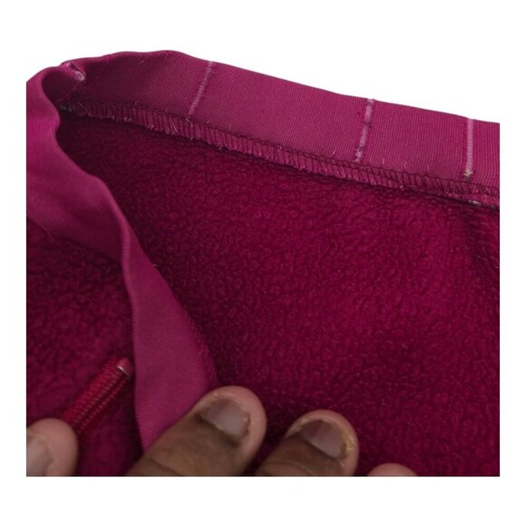 Vtg Patagonia Pants Womens 12 Raspberry Fleece Gorpcore Camping Athleisure USA - Picture 7 of 13